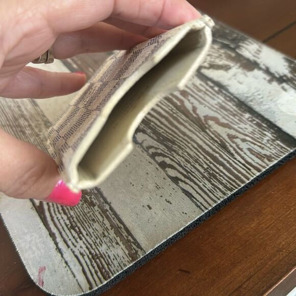 VTG Authentic *LOUIS VUITTON* Azure Damoer’ Leather Checkerboard Card Phone Case - Picture 3 of 8